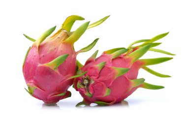 beyaz zemin üzerine dragonfruit