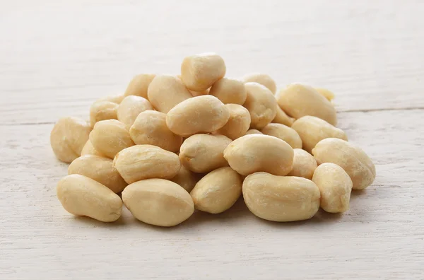 Peanut on wooden — Stock Photo, Image