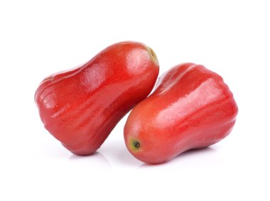 Beyaz arka planda roseapple