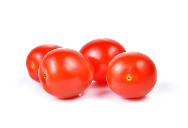 흰 배경에 고립된 버찌 토마토. — 스톡 사진