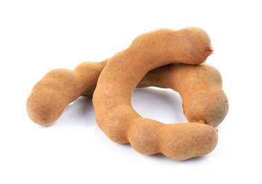 Tamarind beyaz arkaplanda izole edildi