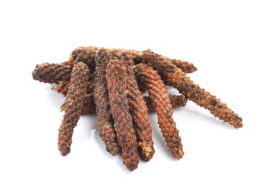 Beyaz arka planda longpepper