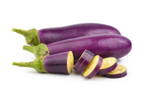 Eggplant on white background — Stock Photo, Image