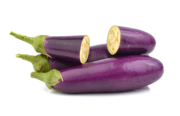 Eggplant on white background — Stock Photo, Image