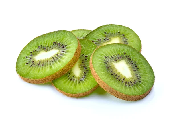 Slices of a kiwi on a white background — Stock Photo, Image