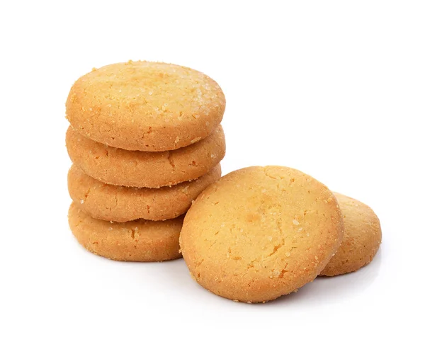 Cookie auf weißem Hintergrund — Stockfoto