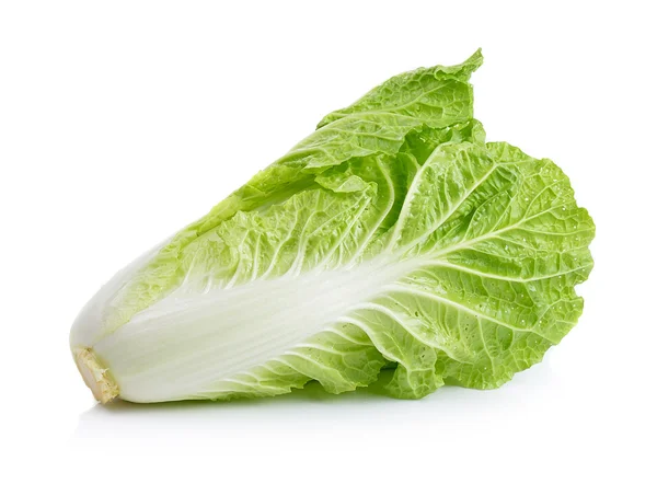 Fresh chinese cabbage on a white background — Stock Photo, Image