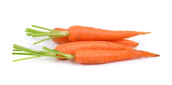 Zanahorias bebé aisladas sobre fondo blanco — Foto de Stock