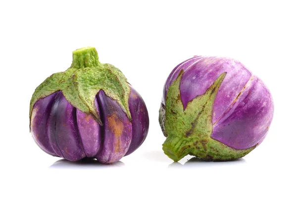 Eggplant on white background — Stock Photo, Image