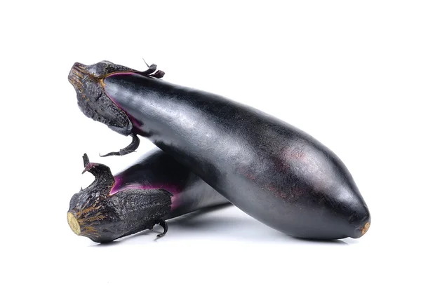 Eggplant or aubergine vegetable on white background — Stock Photo, Image