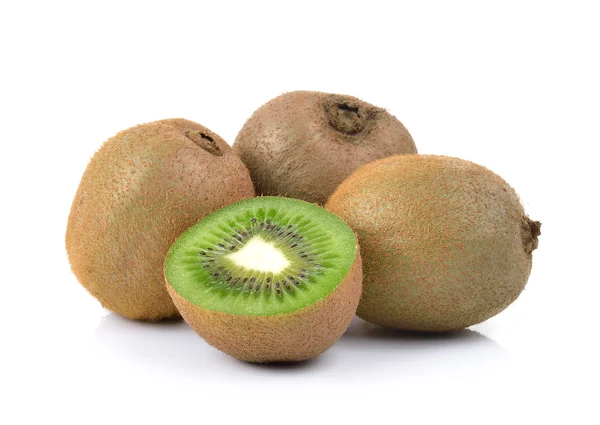 Kiwi fruits sur fond blanc — Photo