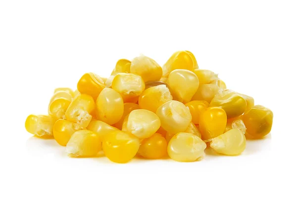 Corn seeds on white background — Stock Photo, Image