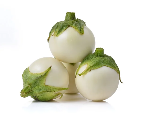 White eggplant on white background — Stock Photo, Image