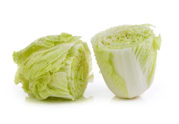 Fresh chinese cabbage on a white background — Stock Photo, Image