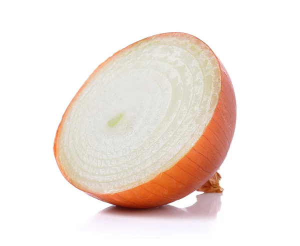 Fresh onion on over white background — Stock Photo, Image