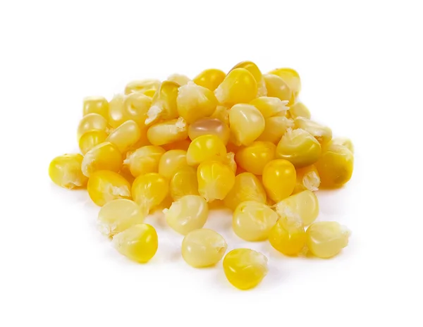 Corn seeds on white background — Stock Photo, Image