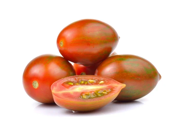 Σοκολάτα ντομάτα ή ντομάτα καφέ χρώμα σε άσπρο φόντο — Φωτογραφία Αρχείου