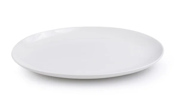 Empty plate isolated on a white background — Stock Photo, Image