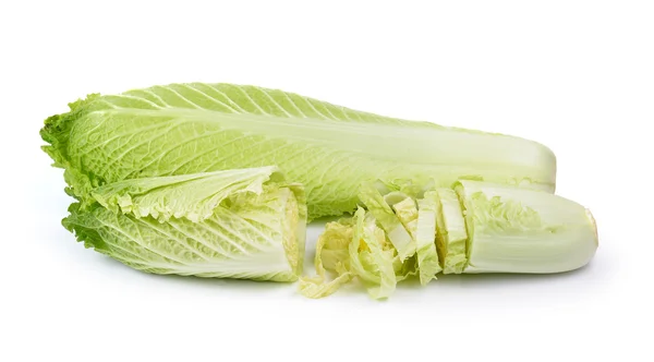 Fresh chinese cabbage on a white background — Stock Photo, Image