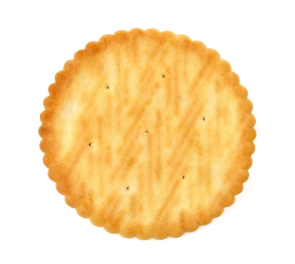 Cracker isolado sobre fundo branco — Fotografia de Stock