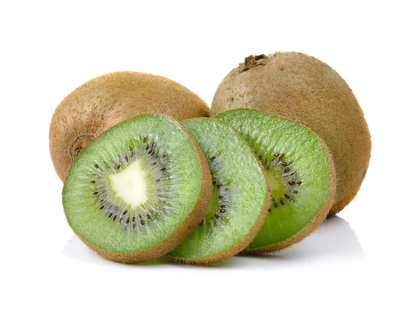 Frische Kiwi-Früchte auf weißem Hintergrund — Stockfoto