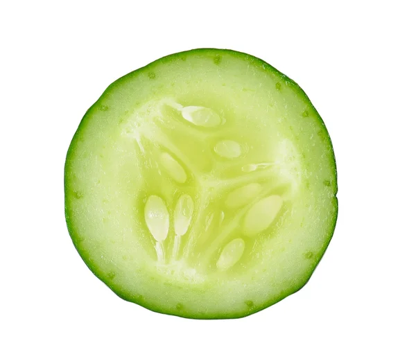 Fresh slice cucumber on white background — Stock Photo, Image