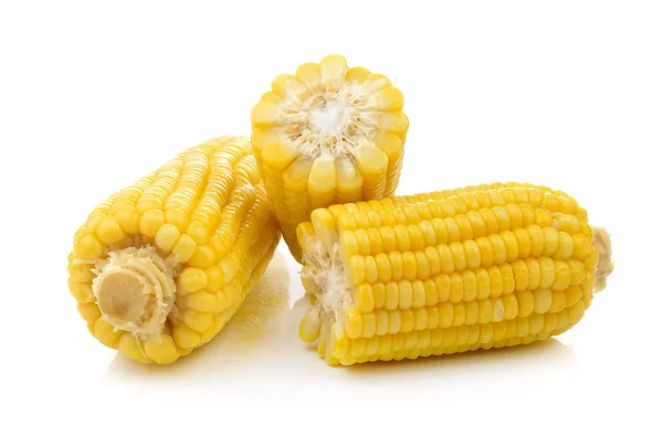 Maïs op witte achtergrond — Stockfoto