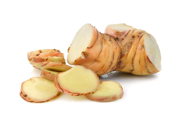 Galangal isolated on a white background — Stock Photo, Image