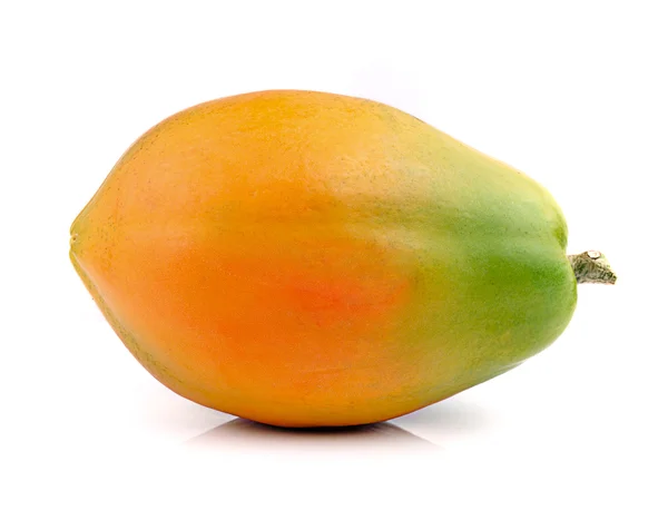 Papaya isolated on white background — Stock Photo, Image