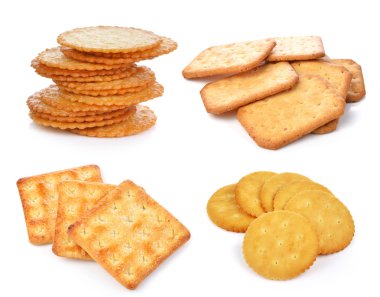 Cracker on white background  clipart