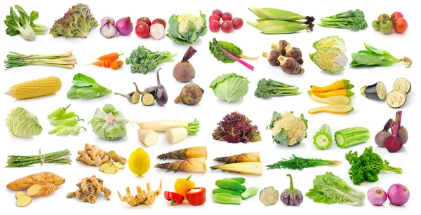 Set of vegetable on white background — Stock Photo, Image