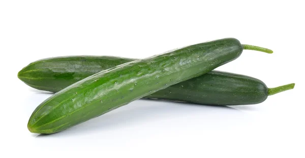 Fresh cucumbers isolated on white background — Stock Photo, Image