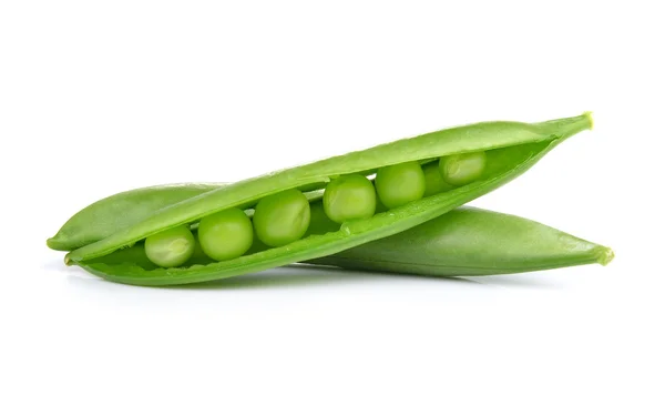 Fresh peas isolated on a white background — Stock Photo, Image