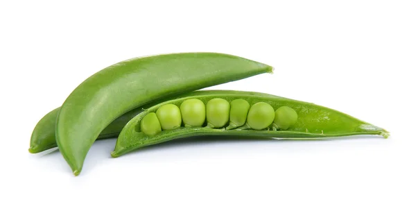 Fresh peas isolated on a white background — Stock Photo, Image