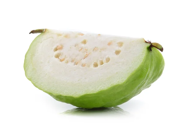 Guava gyümölcs, fehér háttér — Stock Fotó