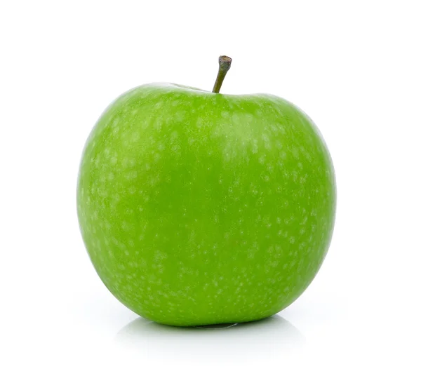 Manzana verde sobre fondo blanco — Foto de Stock