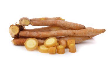 Parmak kökü, Kaempfer, Boesenbergia beyaz arkaplanda