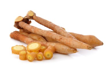 Parmak kökü, Kaempfer, Boesenbergia beyaz arkaplanda