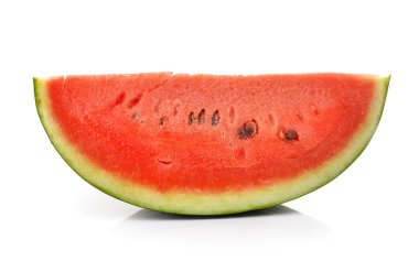 Beyaz bir arka plan üzerinde izole karpuz