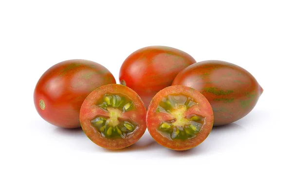 Chocolate Tomato or Brown color tomato on white background — Stock Photo, Image