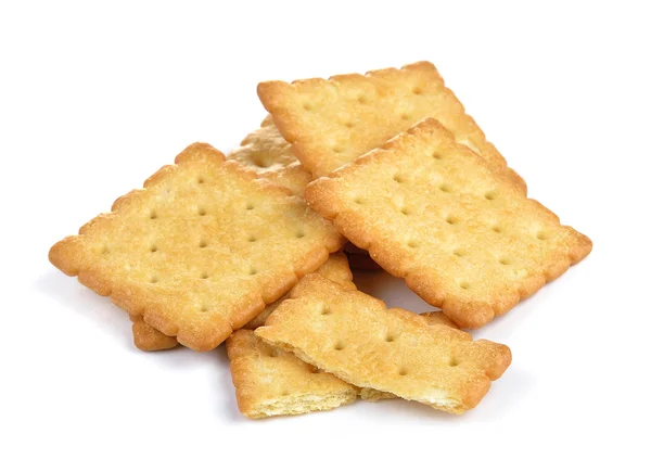 Cracker elszigetelt felett fehér háttér — Stock Fotó