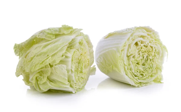 Fresh chinese cabbage on a white background — Stock Photo, Image