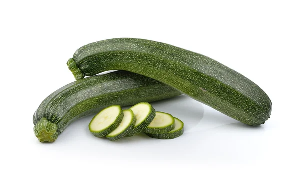 Courgettes isolées sur fond blanc — Photo