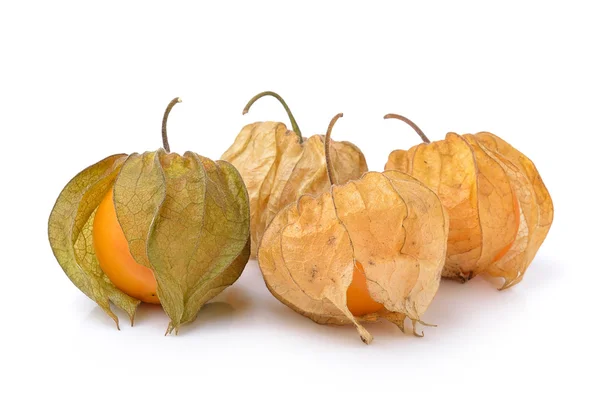 Physalis ovoce na bílém pozadí — Stock fotografie