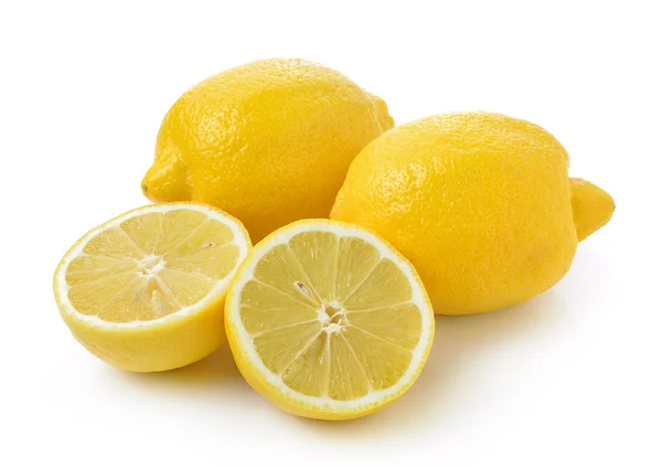 Verse citroen geïsoleerd op een witte achtergrond — Stockfoto