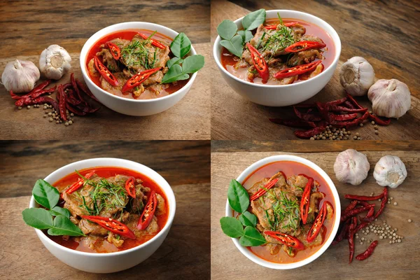 Delicioso curry panang tailandés —  Fotos de Stock