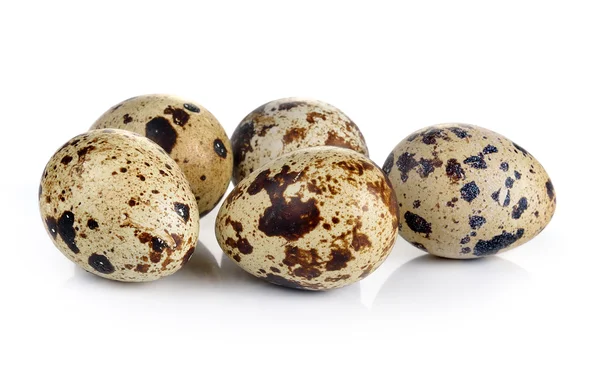 ウズラの卵は白い背景に隔離されている。 — ストック写真