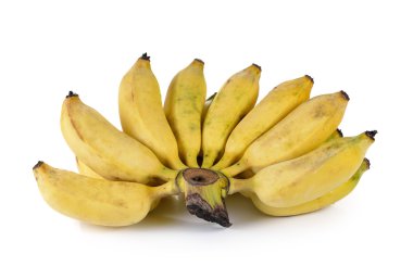 Beyaz zemin üzerinde ekilmiş muz izole