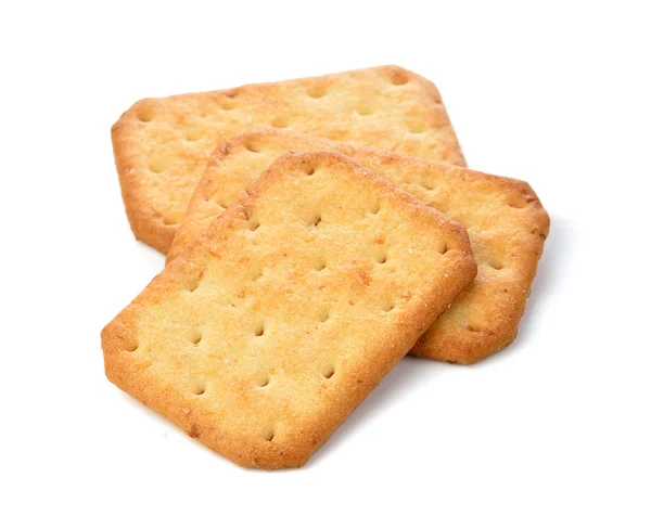 Cracker elszigetelt felett fehér háttér — Stock Fotó