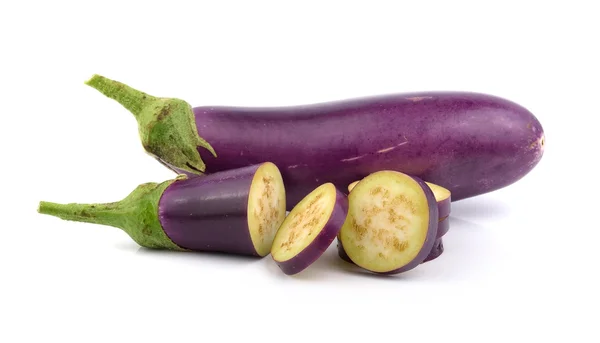 Eggplant isolerad på en vit bakgrund — Stockfoto